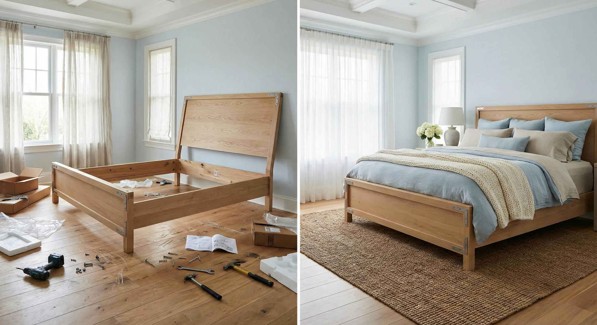 Custom Bed Frame Nightmare Turned Serene Sanctuary